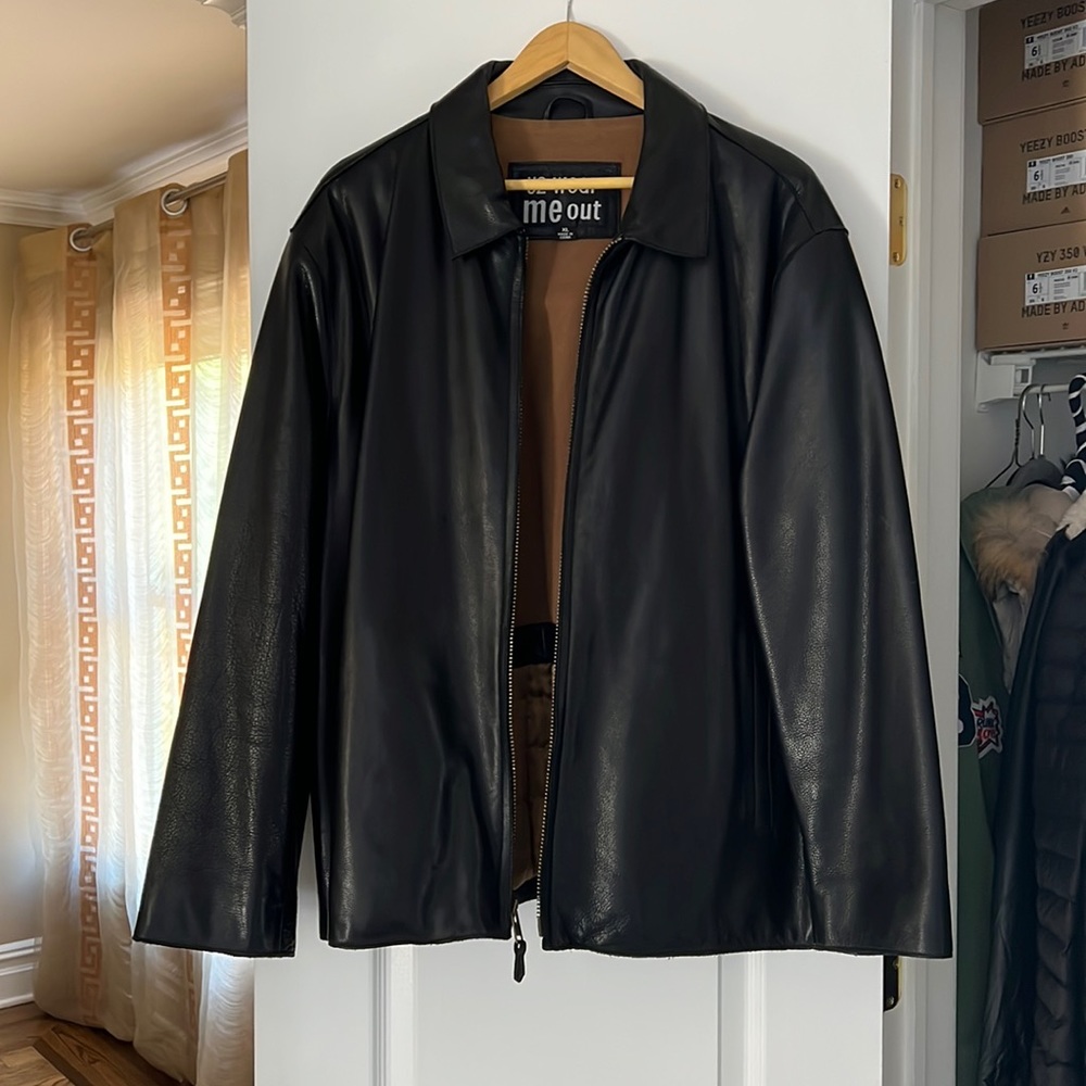 U2 WEAR me out Leather Mens Jacket